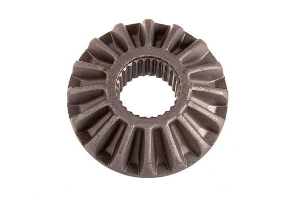 傾斜型 gear wheel - spiral bevel gear ストックフォトと画像