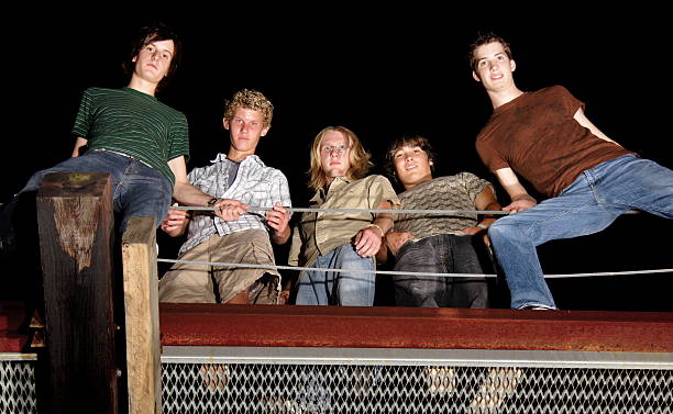 istock group scenes - teen rock band 90615074