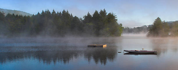 istock Morning Fog on a Lake (Panorama) 90615408