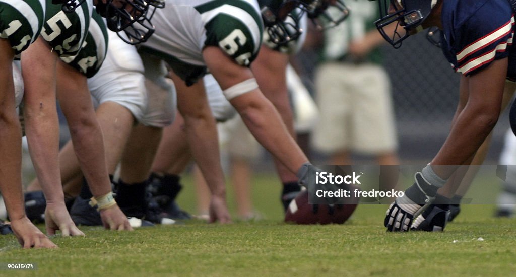 American-Football-Spieler in einem American-Football-Spiel - Lizenzfrei Amerikanischer Football Stock-Foto