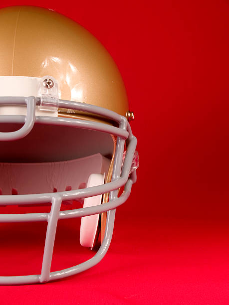 istock Football Helmet - Half 90616514