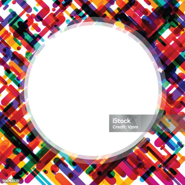 Colorfull Round Colorful Round Background On White Stock Illustration - Download Image ...