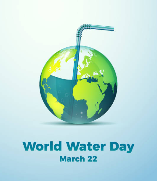 ilustrações de stock, clip art, desenhos animados e ícones de creative world water day poster. editable vector illustration. water preservation message - international wildlife conservation park