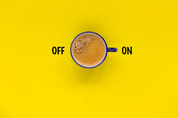 istock Top view of a cup of coffee 906195368
