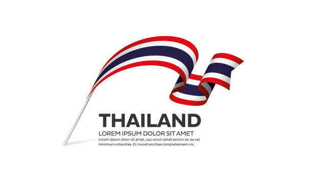 Thailand flag background Thailand, country, flag, vector, icon thailand king stock illustrations