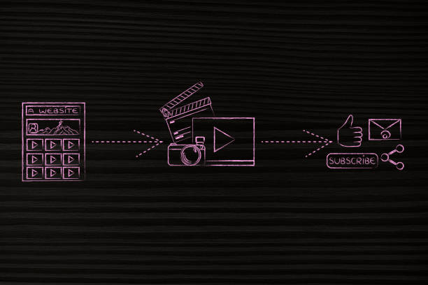 istock vlogging platform, videos and social media sharing inspired illustration 906203588