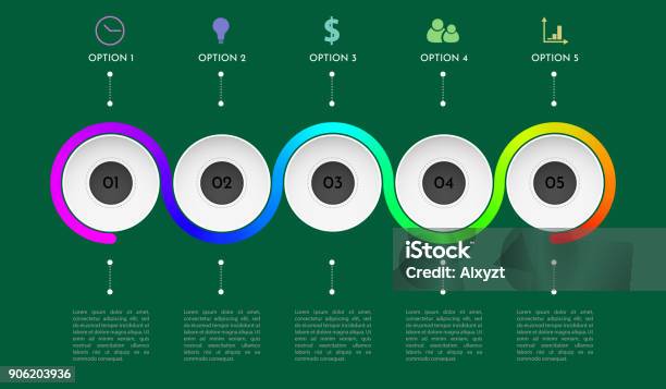 Different Process Graphs Process Chart Business Dataabstract Element Of Chart Graph Diagram With ...