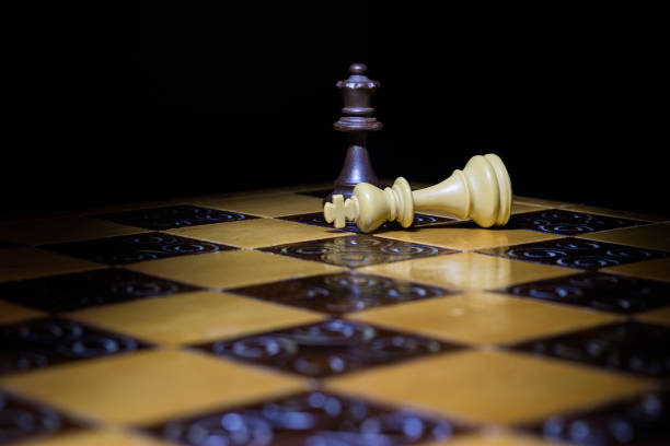 istock Chess photographed on a chessboard 906204422
