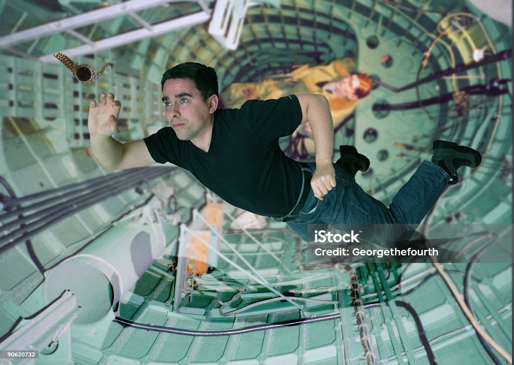 Astronauta in formazione - Foto stock royalty-free di Mancanza di gravità