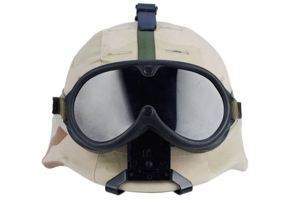 istock army kevlar helmet with goggles isolated 906238298