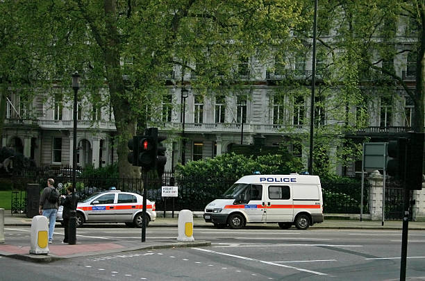 istock Police vehicles in London 90624170