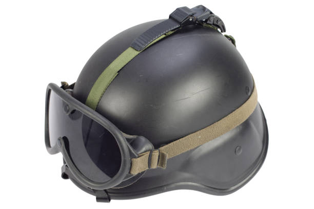 istock army kevlar helmet with goggles isolated 906250384