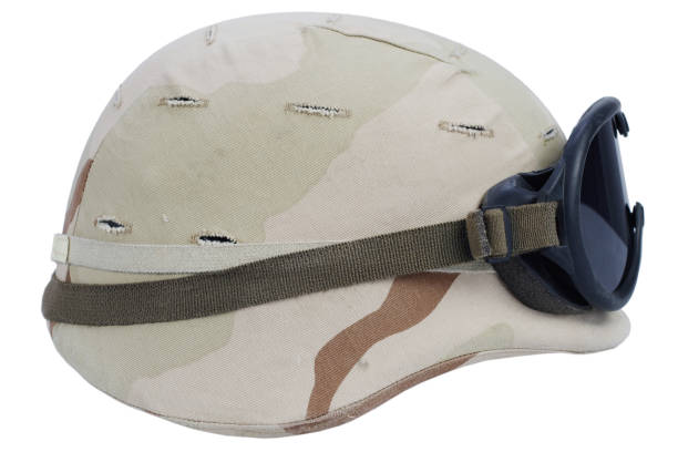 istock army kevlar helmet with goggles isolated 906254468