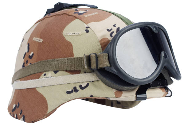istock army kevlar helmet with goggles isolated 906258592