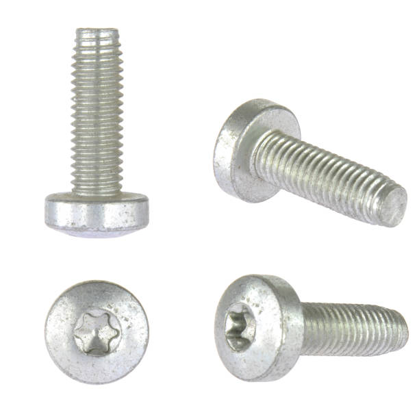 istock Metal bolt with torx drive head isolated on white background 906262766