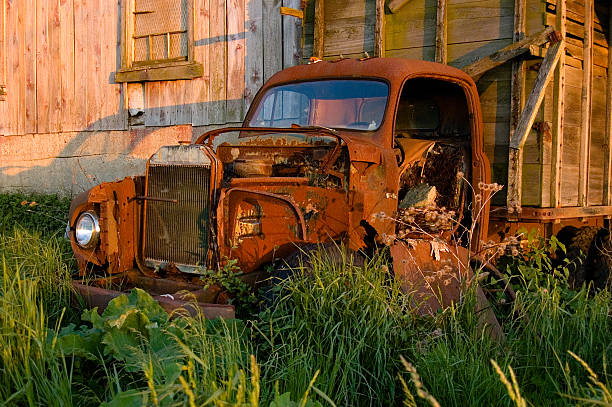 istock Junked Farm Truck 90627364