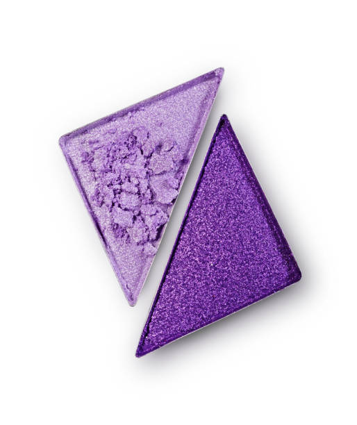 istock Purple crushed triangle eye shadow for bright shiny make up 906291968