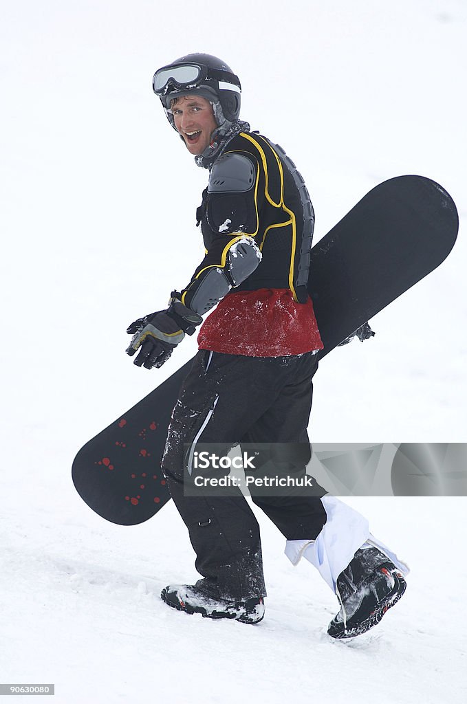 Snowboarder en defensa - Foto de stock de Actividad libre de derechos