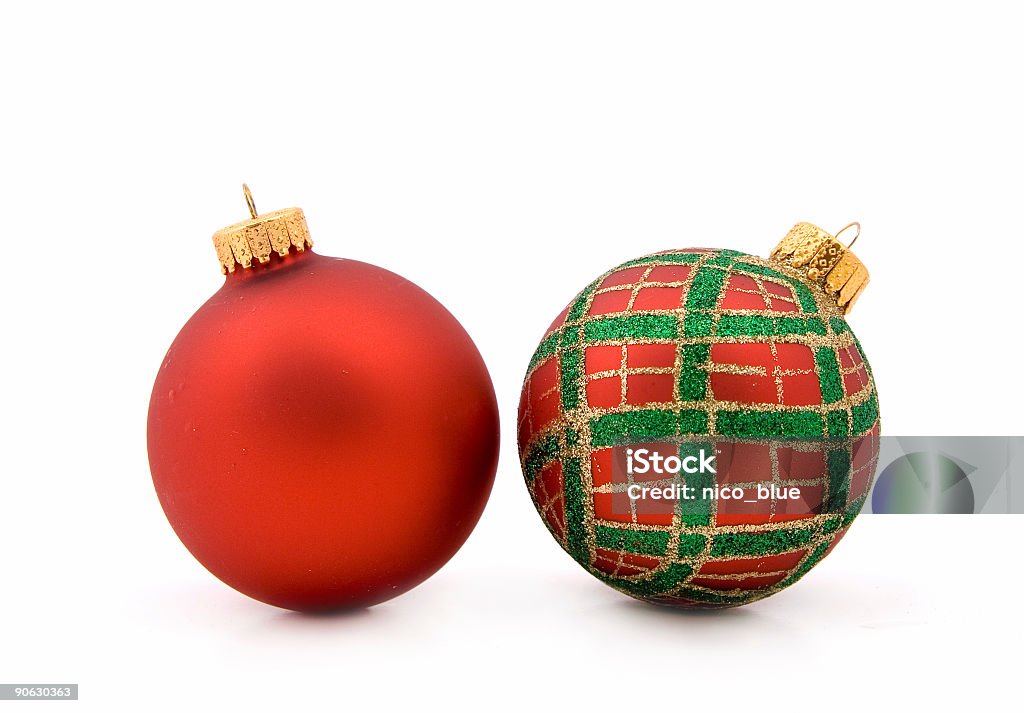 Par de desejos em bolas Festivo - Royalty-free Bola de Árvore de Natal Foto de stock