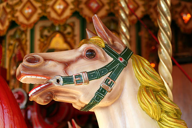 istock Merry go round horse 90630478
