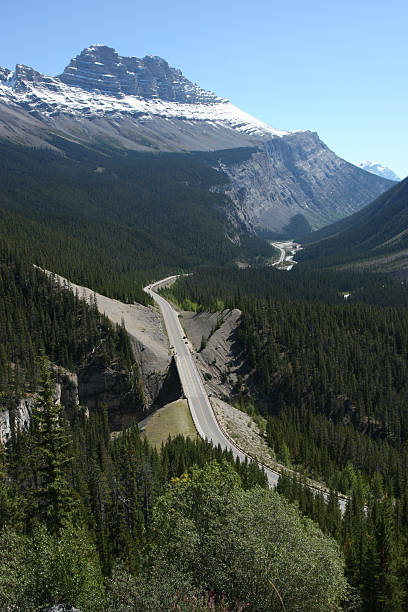 Winding Highway stock photo