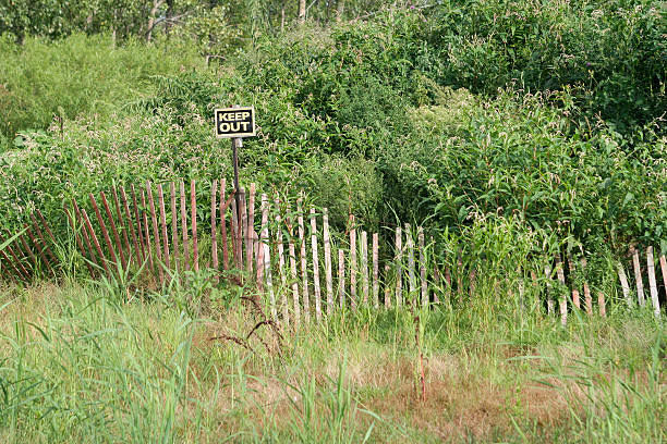 keep out stock photo