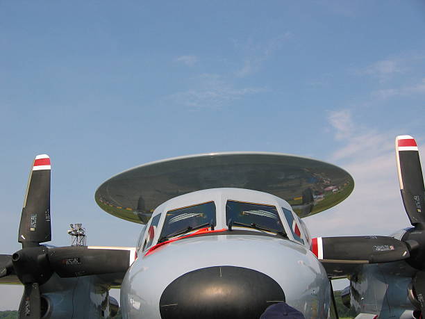 istock Aircraft - Front of military airplane 90630950