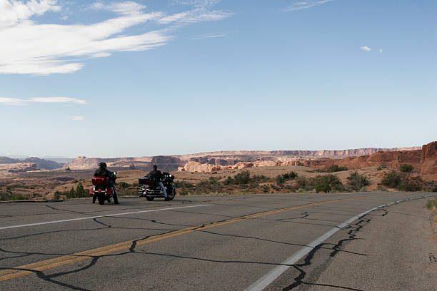 istock Bikers journey in the Utah desert 90630976