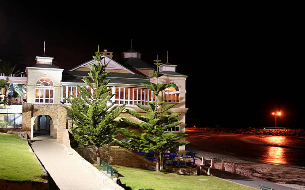 istock Night view looking over Cottesloe beach 90631726