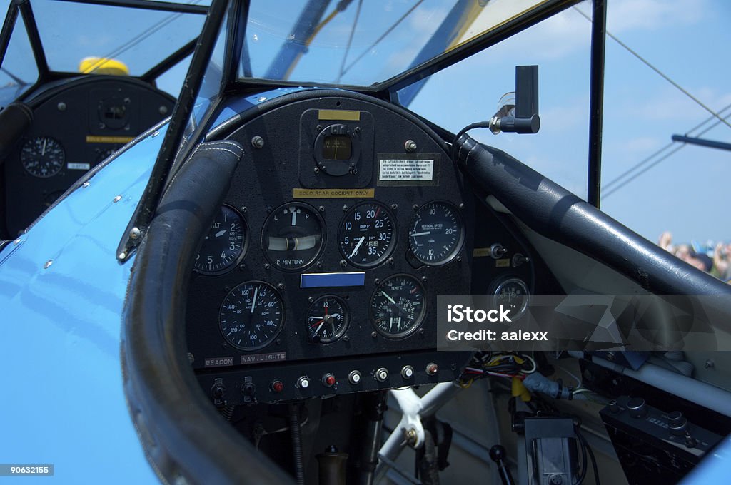 cockpit de um avião pequeno - Royalty-free Aviação Geral Foto de stock