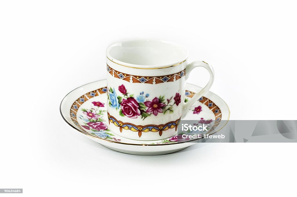 China Small china cup Antique Stock Photo