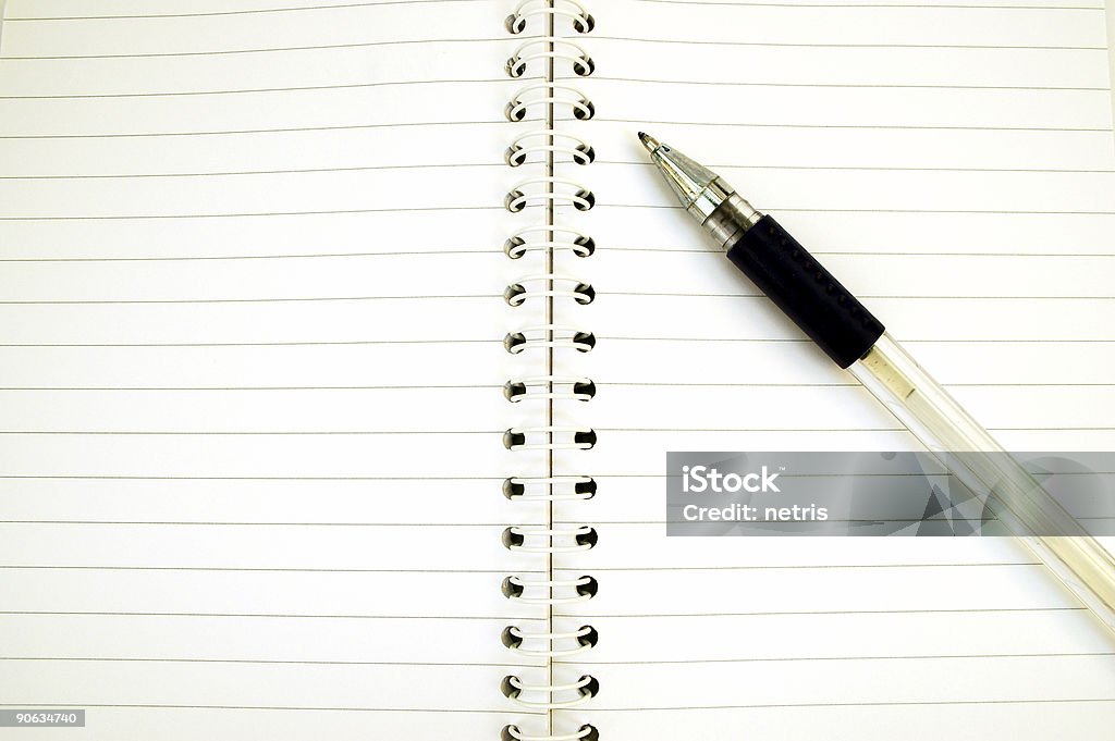 notebook and pen #4  Advice Stock Photo