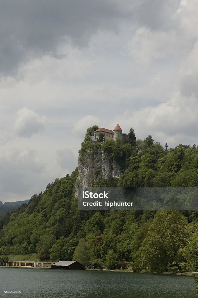Castello di Bled Slovenia - Foto stock royalty-free di Acqua