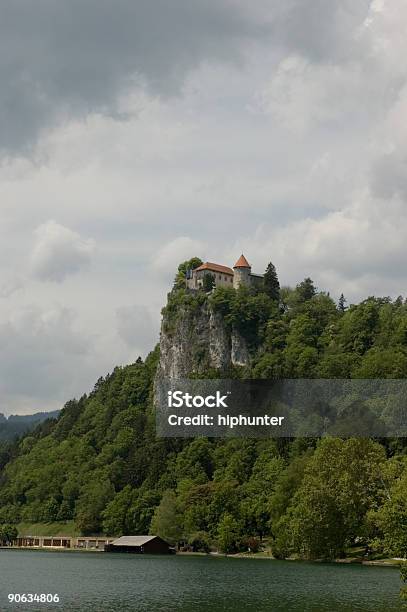 Castello Di Bled Slovenia - Fotografie stock e altre immagini di Acqua - Acqua, Acqua stagnante, Albero