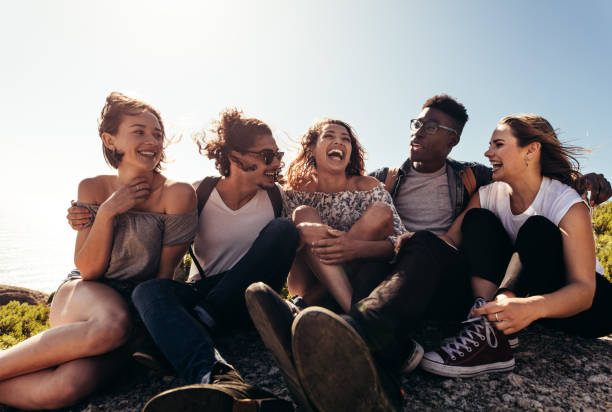 istock Group of friends enjoying on their holiday 906360162