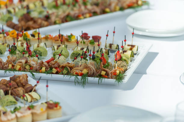 istock A healthy snack tray on a banquet. 906363112