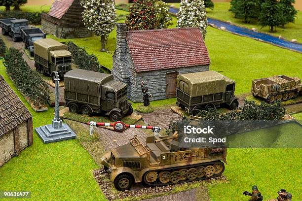 Wwii War Game 001 Stock Photo - Download Image Now - Diorama, Armed Forces, Model - Object