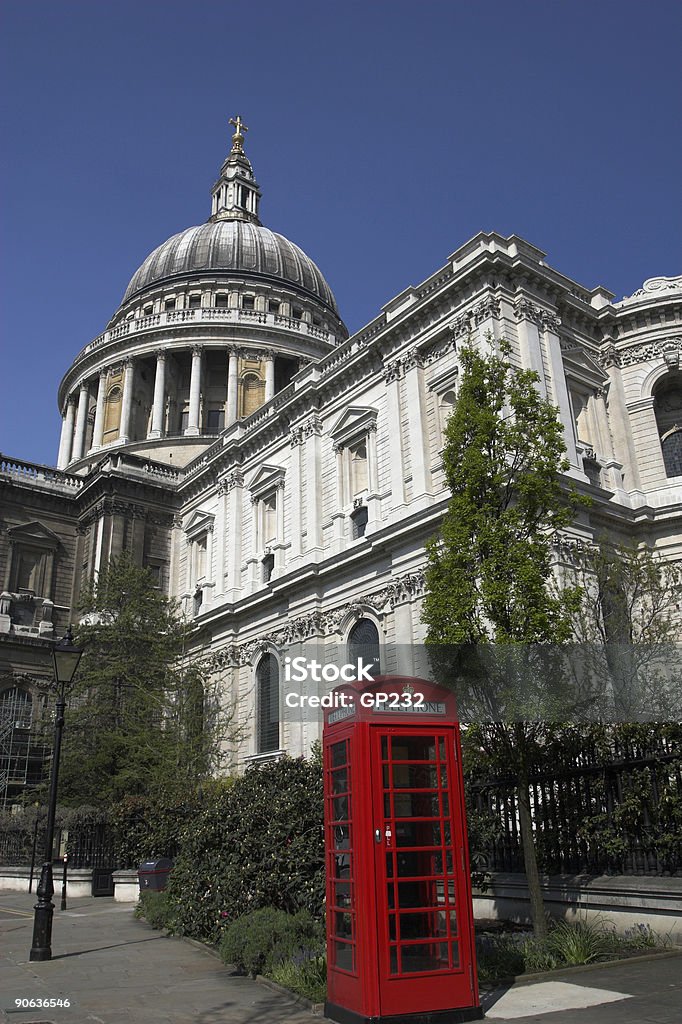 St. Pauls Cathedral  Blue Stock Photo