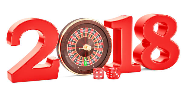 istock Casino and gambling industry 2018 concept, 3D rendering isolated on white background 906368490