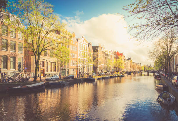 istock Houses of Amstardam, Netherlands 906371934