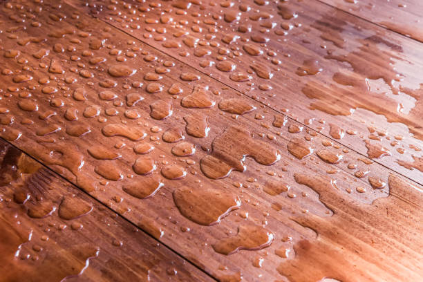 istock water drops on wooden board 906371986