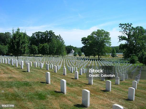 Arlington Cemetary - Fotografias de stock e mais imagens de Ao Ar Livre - Ao Ar Livre, Arlington - Virgínia, Azul