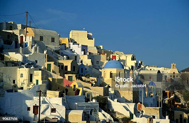 Santorini Architektur Stockfoto und mehr Bilder von Abenddämmerung - Abenddämmerung, Architektur, Blau