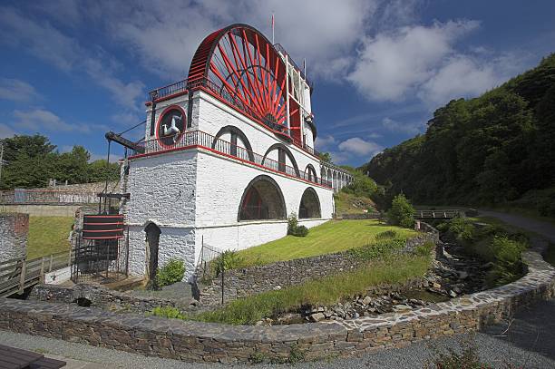 Laxey water wheel stock photo