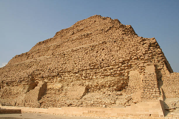 Step pyramid of Saqqara stock photo