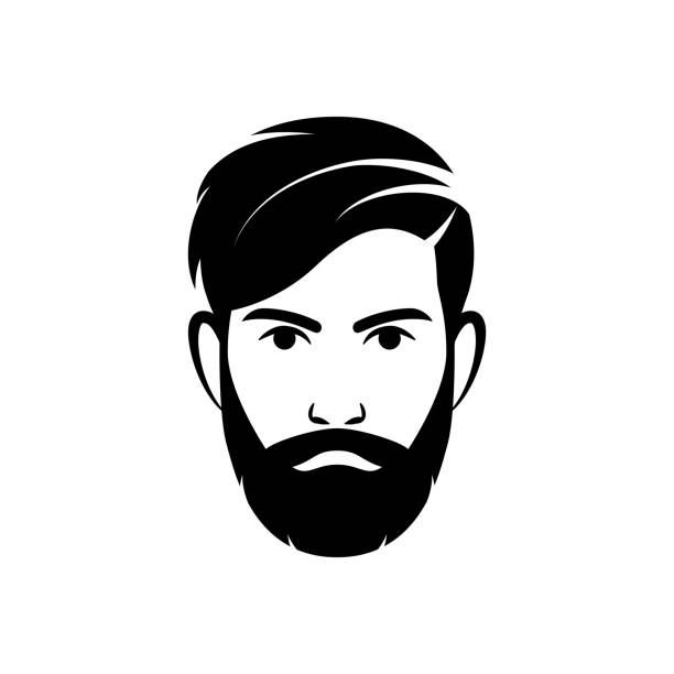 Bearded Hipster Man Vector Stock Illustration - Download Image Now - Beard,  Men, Icon - iStock