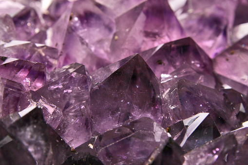 Natural amethyst background (shallow DOF)