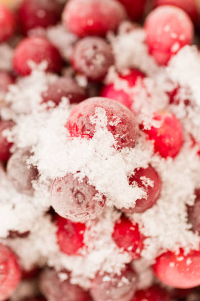 istock Snowy Frosted Red Cranberries 906402902