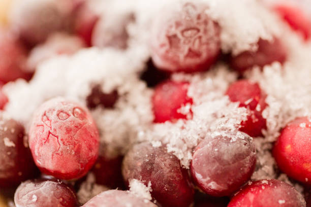 istock Snowy Frosted Red Cranberries 906403006