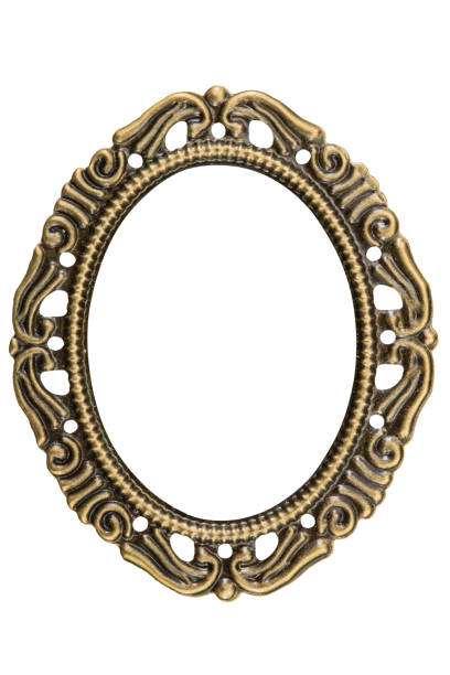istock Filigree in the form of a frame, decorative element for manual work, isolated on white, with clipping path 906414558